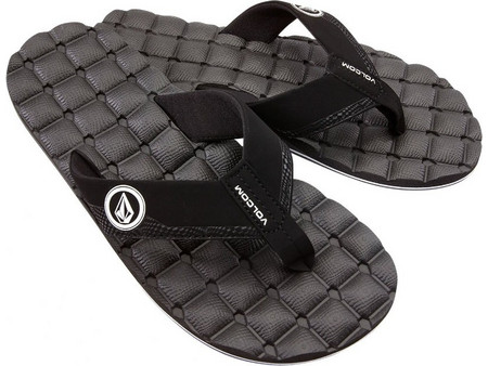 Volcom Recliner Ανδρικές Σαγιονάρες Μαύρες V0812350-BWH