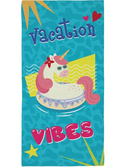 Puckator Unicorn Παιδική Πετσέτα Θαλάσσης Microfiber Γαλάζια 80x180cm BTOW05