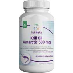 Full Health Krill Oil Antarctic 500mg Έλαιο Κριλ 60 Μαλακές Κάψουλες