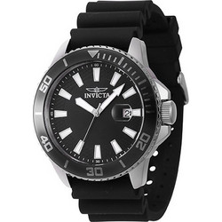 Invicta Pro Diver Ανδρικό Ρολόι με Μαύρο Καουτσούκ Λουράκι 46087