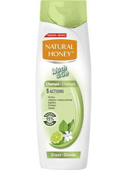 Natural Honey Wash & Go Φυτικό Σαμπουάν για Επανόρθωση 400ml