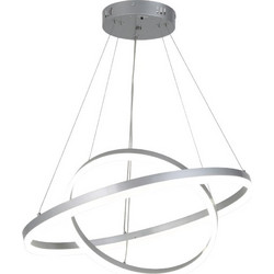 InLight Κρεμαστό Φωτιστικό Οροφής Μονόφωτο LED Ασημί 6095-B-Silver