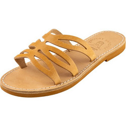 Kouros Γυναικεία Σανδάλια Suede Μπεζ 6-21