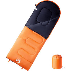 vidaXL Sleeping Bag Μονό 3 Εποχών Πορτοκαλί 94440