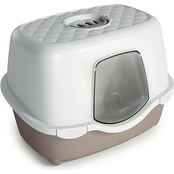 Stefanplast Tres Chic Indoor Τουαλέτα Γάτας Κλειστή με Φίλτρο Μπεζ Μ56xΠ39xΥ39cm