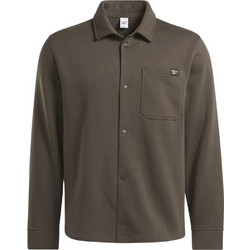Reebok Ανδρικό Πουκάμισο Βαμβακερό Μακρυμάνικο Overshirt Χακί IM1548