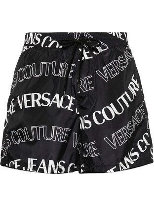 Versace Ανδρικό Μαγιό Σορτς με Σχέδιο Μαύρο 76GAD112CQD45-899
