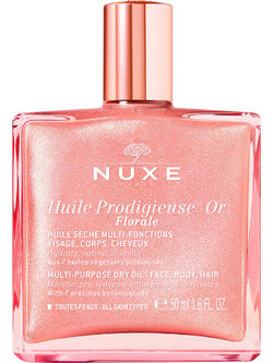 Nuxe Huile Prodigieuse Λουλουδένιο Rose Gold Glitter Βιολογικό Ξηρό Λάδι για Πρόσωπο Σώμα & Μαλλιά 50ml