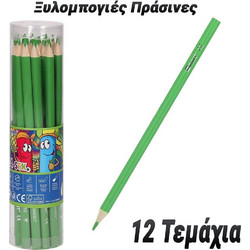 Ξυλομπογιές Σετ 12τμχ Πράσινο CH-0424141