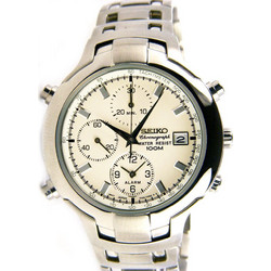 Seiko Ανδρικό Ρολόι Χρονογράφος με Ασημί Μεταλλικό Μπρασελέ SDWG23P1
