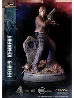 Darkside Collectibles Studio Resident Evil Leon Kennedy Premium 50cm