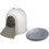 M-Pets Igloo Σπιτάκι Σκύλου Πλαστικό Λευκό Γκρι 45.7x43x60cm