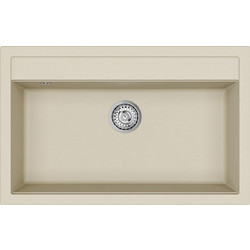 Helika Quadro SQQ103-111W Ένθετος Νεροχύτης Γρανίτη Μπεζ 79x51cm