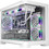 1stPlayer UV6 White Gaming Mini Tower Κουτί Υπολογιστή με Πλαϊνό Παράθυρο
