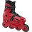 Roces Orlando 4 Inline Αυξομειούμενα Rollers Ενηλίκων Κόκκινα Μαύρα