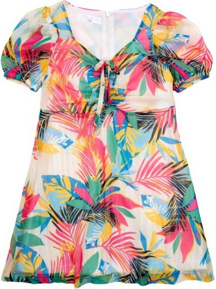 Funky Παιδικό Φόρεμα Floral Εκρού 123-529103-1