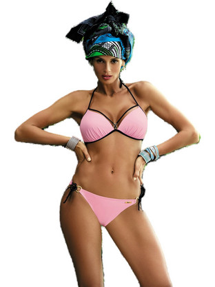 Marko Beth Bikini Set με Ενίσχυση Ροζ M-390