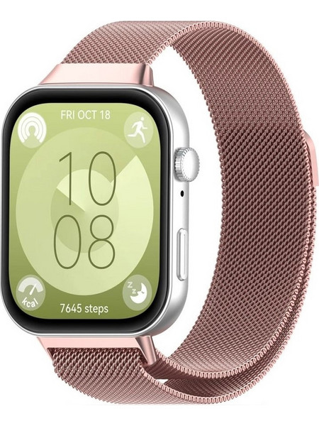 Tech-Protect Milaneseband Λουράκι Μεταλλικό Rose / Gold (Huawei Watch Fit 3)