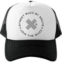 3Guys Join The Buzz Ανδρικό Καπέλο Jockey με Δίχτυ Snapback Υφασμάτινο Μαύρο Λευκό 1-124-1-40-4821