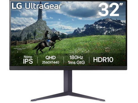 LG UltraGear 32GS85Q-B IPS HDR Gaming Monitor 31.5" 2560x1440 QHD 180Hz 1ms