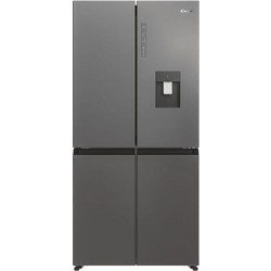 Candy CFQQ5T817EWPS Ψυγείο Ντουλάπα 463lt Full No Frost Υ181.5xΠ58.3xΒ65cm Inox