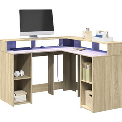 vidaXL Γραφείο Ξύλινο 130x130x91cm 3309449