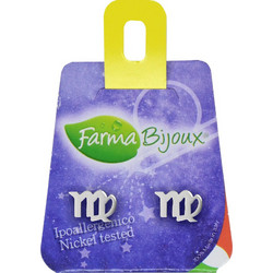 Farma Bijoux Γυναικεία Σκουλαρίκια Καρφωτά από Ορείχαλκο Ασημί 8058056817495