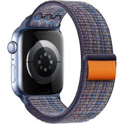 Hoco Watchband WA25 Λουράκι Υφασμάτινο Royal Blue / Orange (Apple Watch 38 / 40 / 41mm)