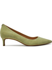 Michael Kors Alina Γόβες Suede με Λεπτό Χαμηλό Τακούνι Πράσινο Mint 40R3ALMP1S-341