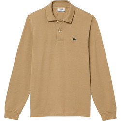 Lacoste Ανδρική Μπλούζα Polo Μακρυμάνικη Μπεζ L1312-02S