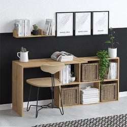 Megapap Blake Γραφείο Ξύλινο με Βιβλιοθήκη 145x45x74cm GP052-0121,1