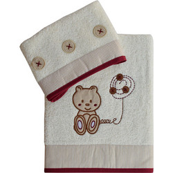 Bebe Stars Teddy Bear Σετ Βρεφικές Πετσέτες 2τμχ