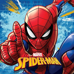 Marvel Spider-Man 70 Παιδική Πετσέτα Προσώπου / Χεριών 30x30cm Μπλε