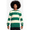 Nike Club Striped Heavyweigh Ανδρικό Αθλητικό Φούτερ Μπεζ Πράσινο FN3106-365