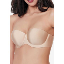 Norddiva Σουτιέν Strapless Push Up με Μπανέλα Μπεζ 8090