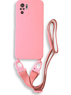 Bodycell Silicone Color Strap Back Cover Pink (Xiaomi Redmi Note 10 / Note 10S)