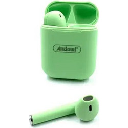 Andowl BQS13 Ακουστικά Bluetooth Earbud Green