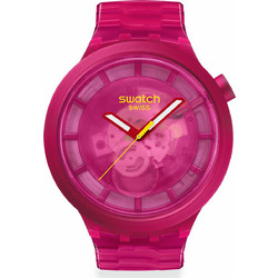 Swatch Big Bold Ανδρικό Ρολόι με Φούξια Λουράκι SB05P102