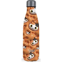 iDrink 3D Cat Παιδικό Παγούρι Θερμός Ανοξείδωτο BPA Free Καφέ 500ml