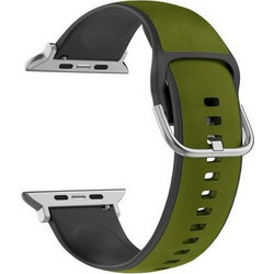 Beline Λουράκι Σιλικόνης Green / Black (Apple Watch 38 / 40 / 41mm)