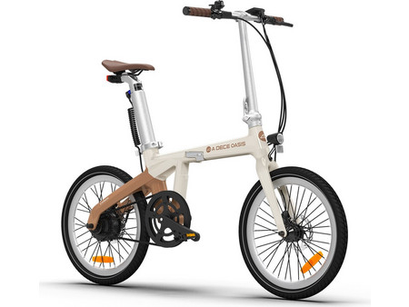 ADO E-BIKE Α20 Air Carbon Σπαστό Ηλεκτρικό Ποδήλατο Πόλης 20" 250W με Δισκόφρενα Μπεζ