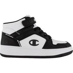 Champion Rebound 2.0 Παιδικά Sneakers Μποτάκια Λευκά Μαύρα S32412-WW019