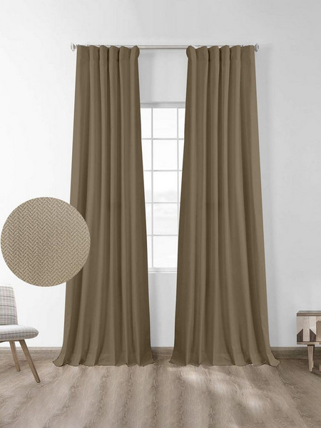 Sunshine Home Κουρτίνα Συσκότισης με Τρέσα 145x280 Εκρού