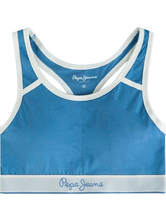 Pepe Jeans Bobbie Μπουστάκι χωρίς Μπανέλα Μπλε U4F5790PEP-516
