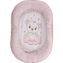Lorelli Bear Pink Βρεφικό Μαξιλάρι Φωλιά Υποαλλεργικό 92x58cm