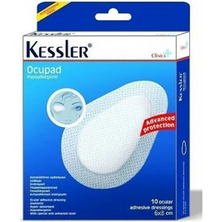 Kessler Ocupad Οφθαλμικά Επιθέματα Λευκά 80x60mm 10τμχ