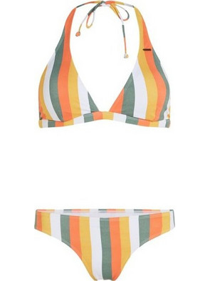 O'Neill Marga Bikini Set Τριγωνάκι Χακί Πορτοκαλί Κίτρινο 92800613772