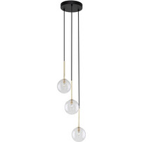 TK Lighting Nilos Κρεμαστό Φωτιστικό Οροφής Τρίφωτο G9 Μαύρο 5942