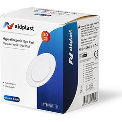 Victoreks Aidplast Οφθαλμικά Επιθέματα Λευκά 95x65mm 50τμχ