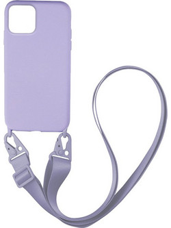 Sonique Silicone Strap Back Cover Lilac (iPhone 11 Pro Max)